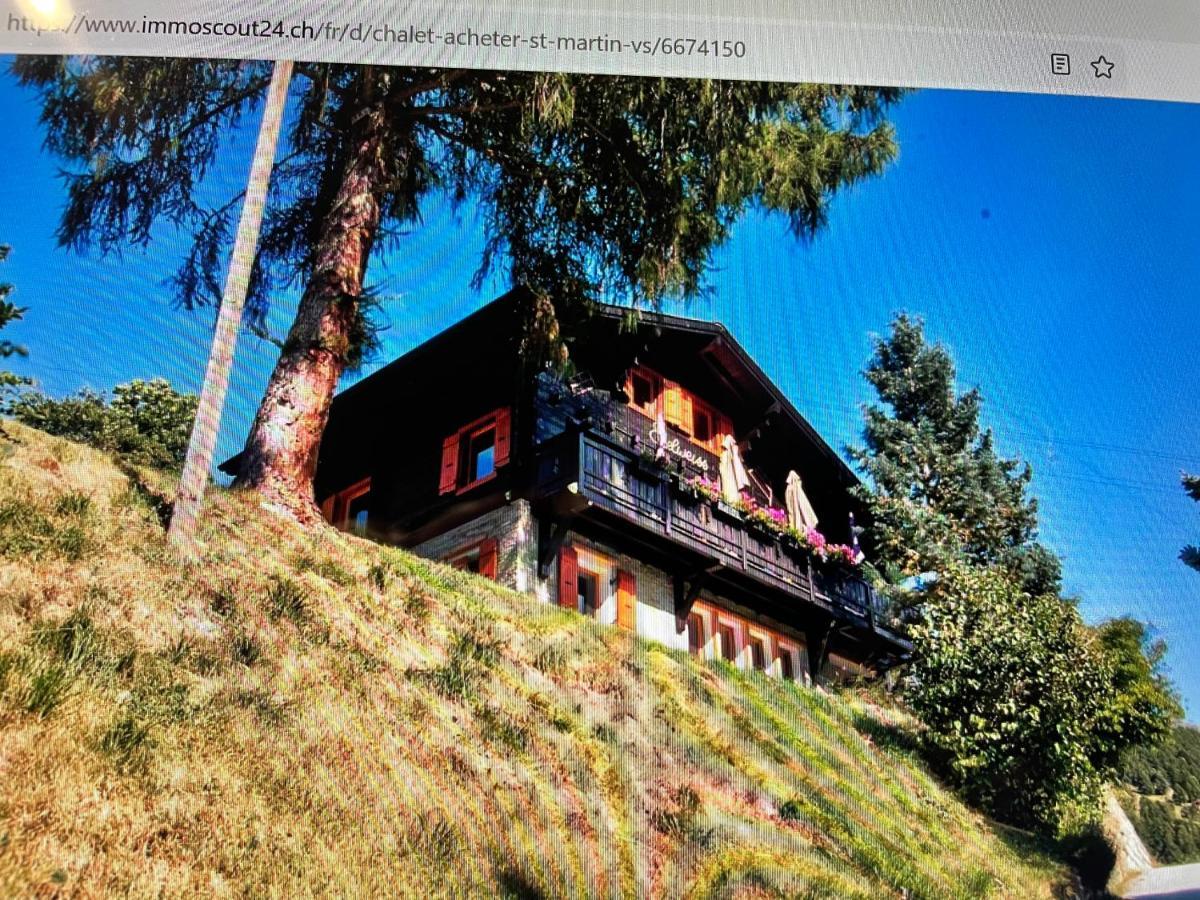 Chalet Edelweiss A Saint-Martin, Val D'Herens 외부 사진
