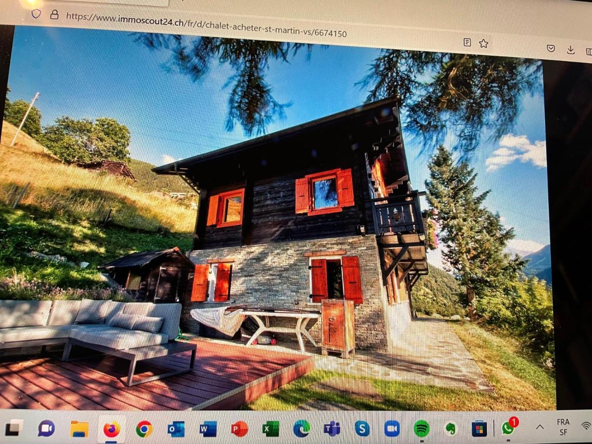 Chalet Edelweiss A Saint-Martin, Val D'Herens 외부 사진